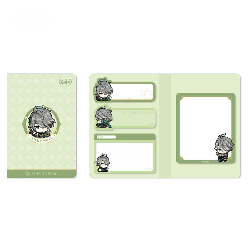Genshin Impact Chibi Emoticon Notepad Sumeru City Theme