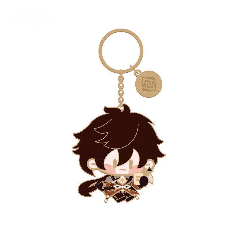 Genshin Impact Q Version Character Metal Pendant