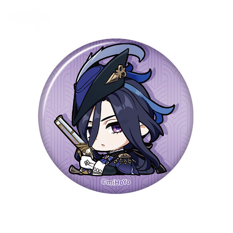 Genshin Impact Badge Q Version Emoticon Series