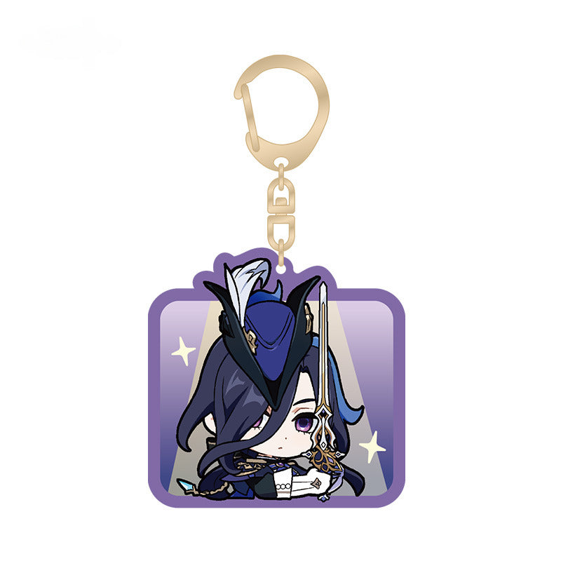 Genshin Impact Acrylic Pendant Q Version Emoticon Series