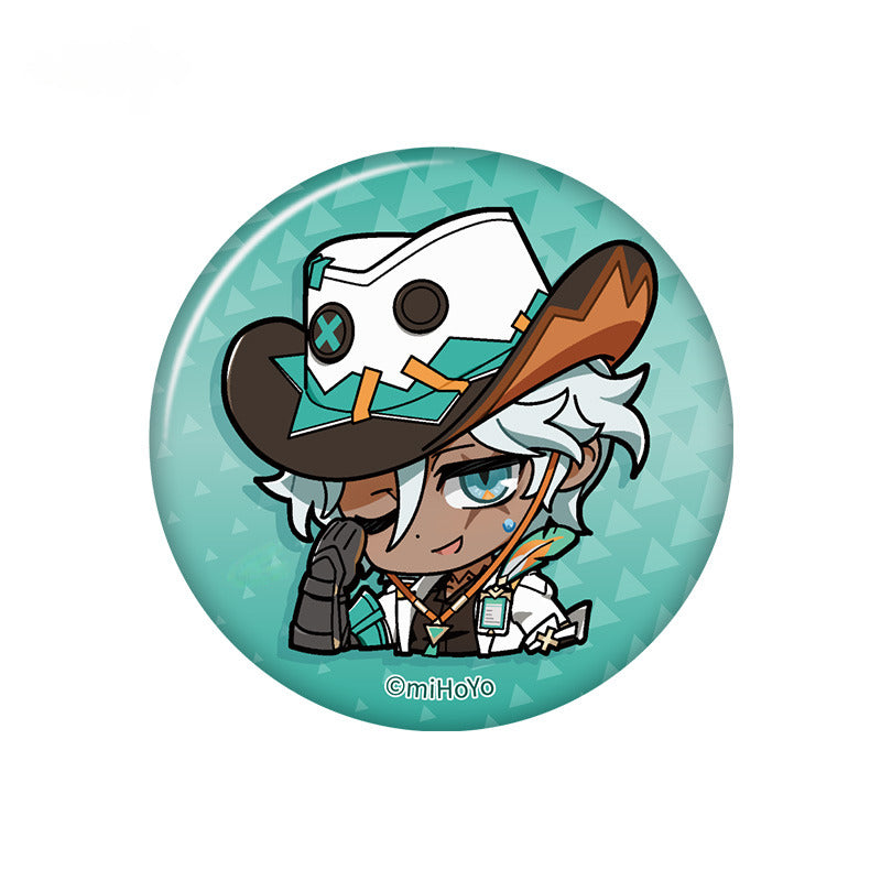 Genshin Impact Chibi Emoticon Badge