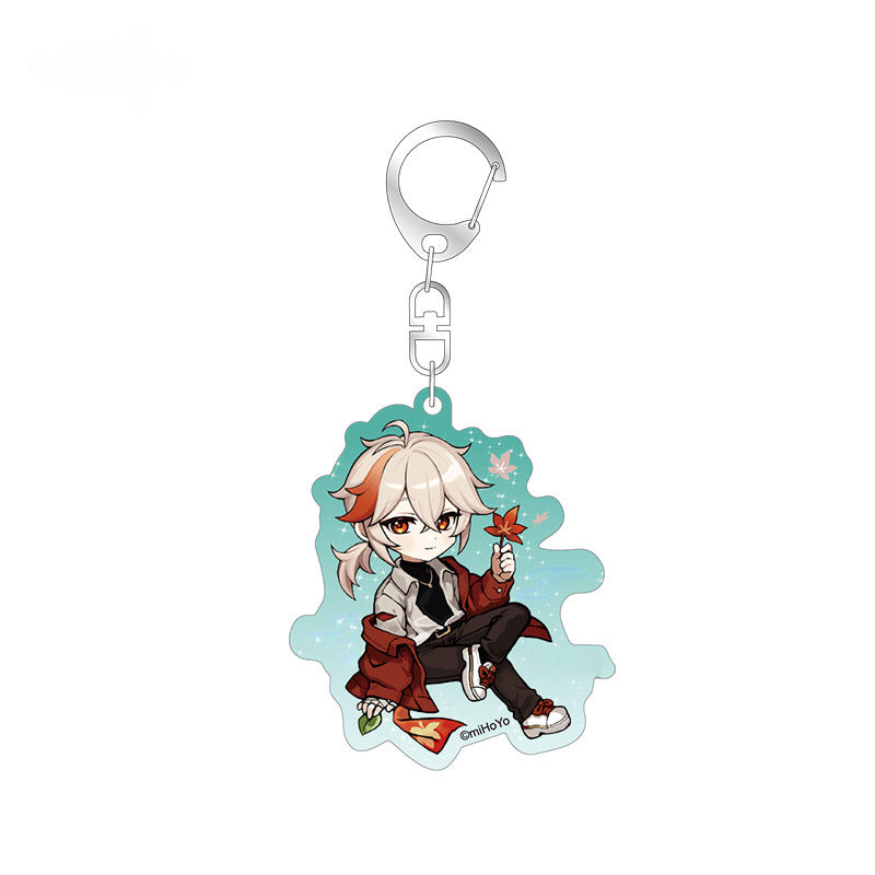 Genshin Impact Chibi Character Badge Pendant Picnic Theme Series