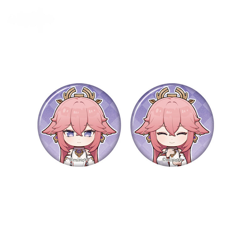 Genshin Impact Mini Badge Set Taking Pictures Recounting Good Times Series