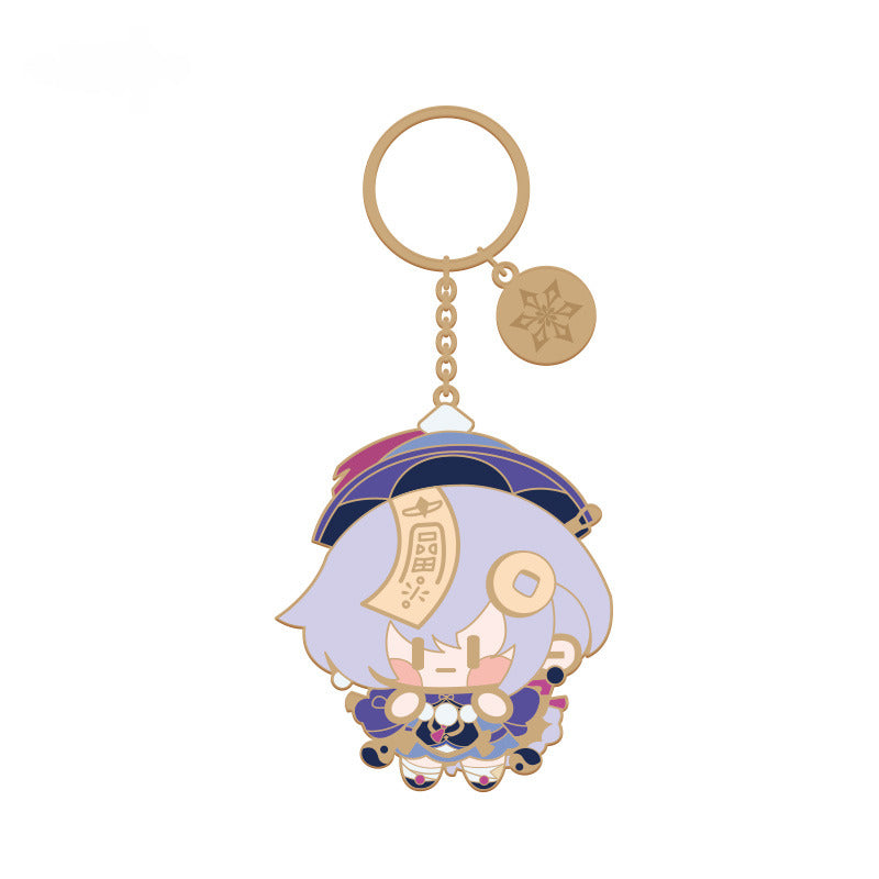 Genshin Impact Q Version Character Metal Pendant