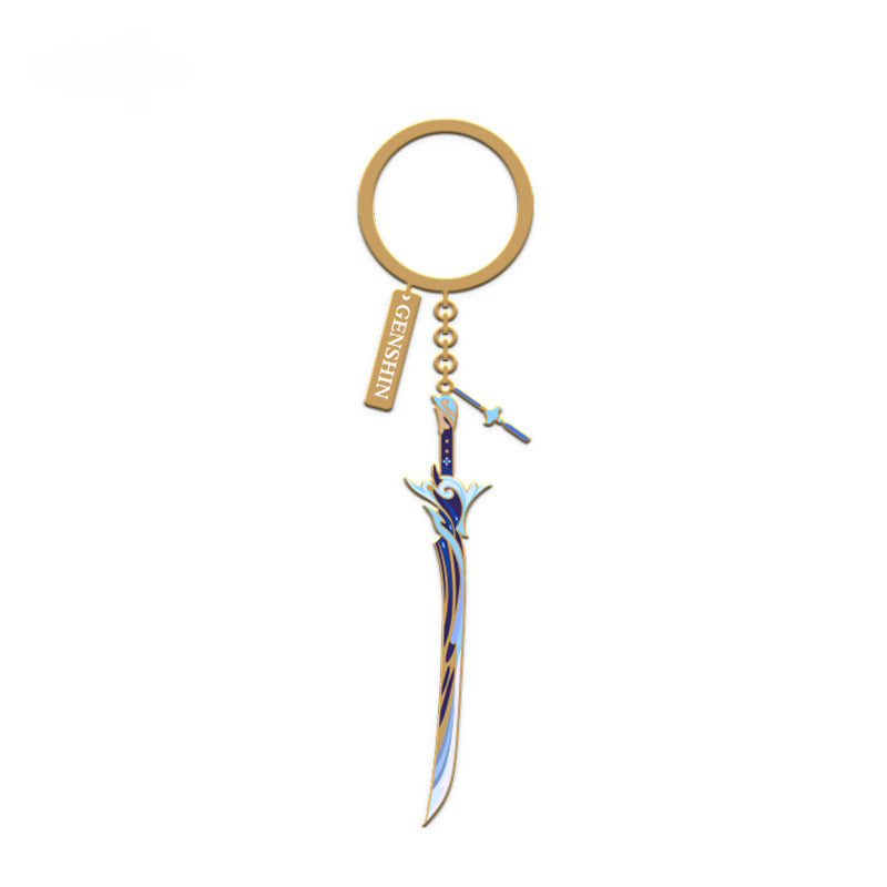 Genshin Impact Metal Weapon Pendant Divine Foresight Series