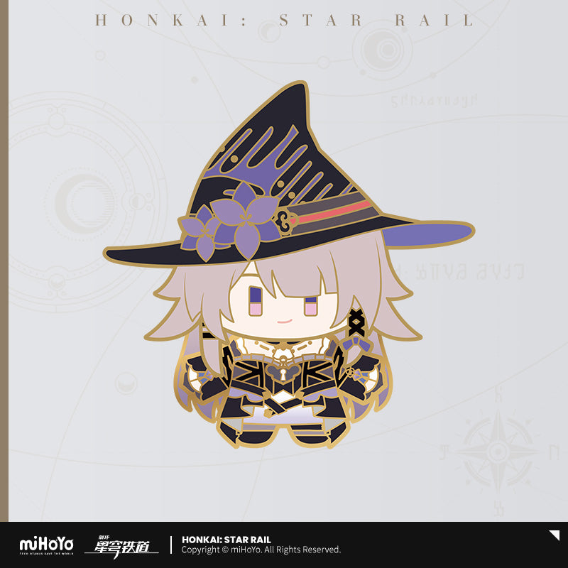 Honkai: Star Rail Shaking Metal Badge Chibi Doll Series