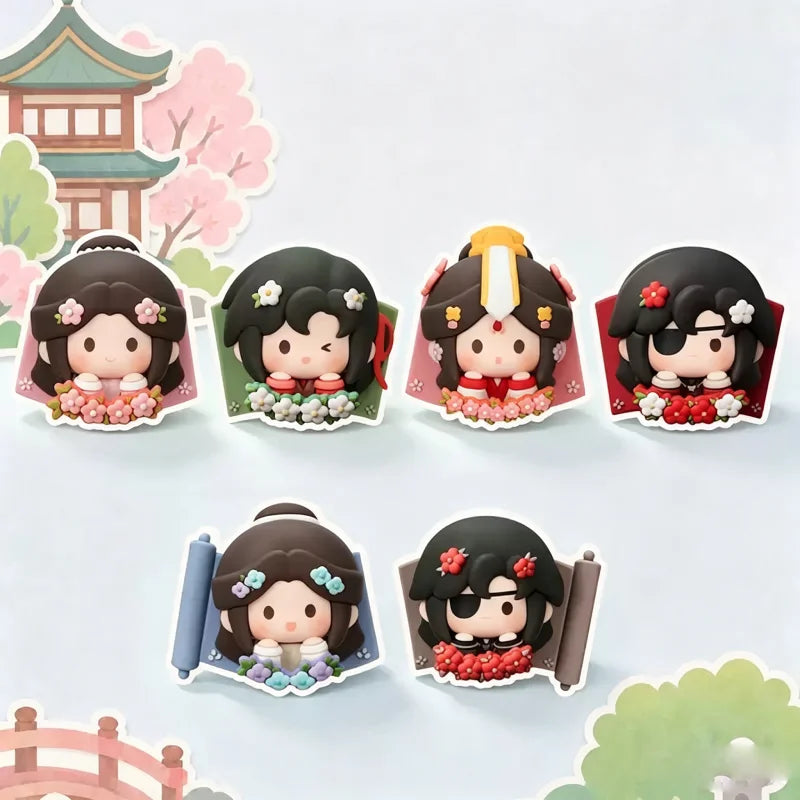 Heaven Official's Blessing Lucky Fluffy Series Flower Fridge Magnet Blind Box