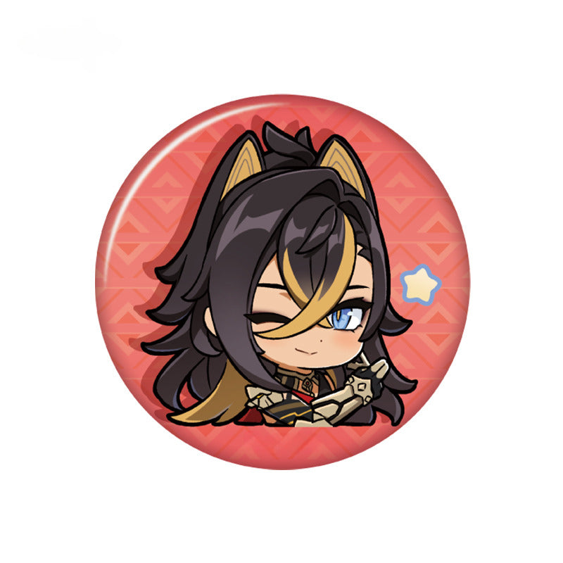 Genshin Impact Chibi Emoticon Badge Sumeru City Theme