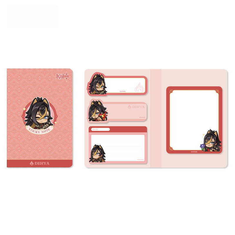 Genshin Impact Chibi Emoticon Notepad Sumeru City Theme
