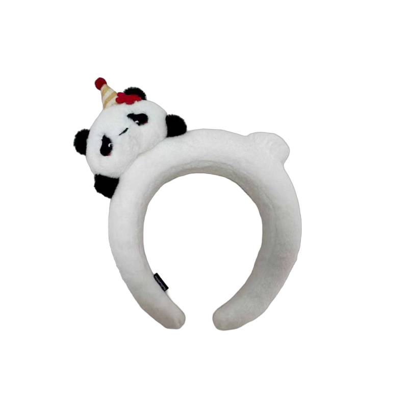 Lovely Plush Panda Washing Headband