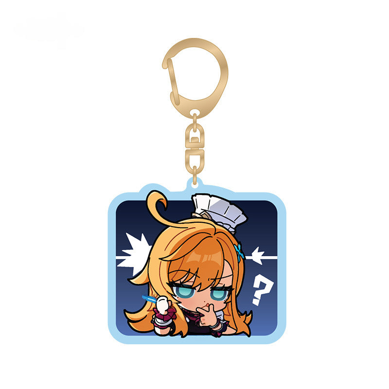 Genshin Impact Acrylic Pendant Q Version Emoticon Series