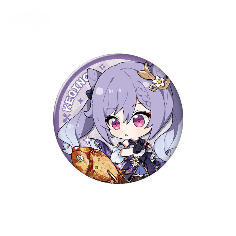 Genshin Impact Character Badge Yummy Party Theme