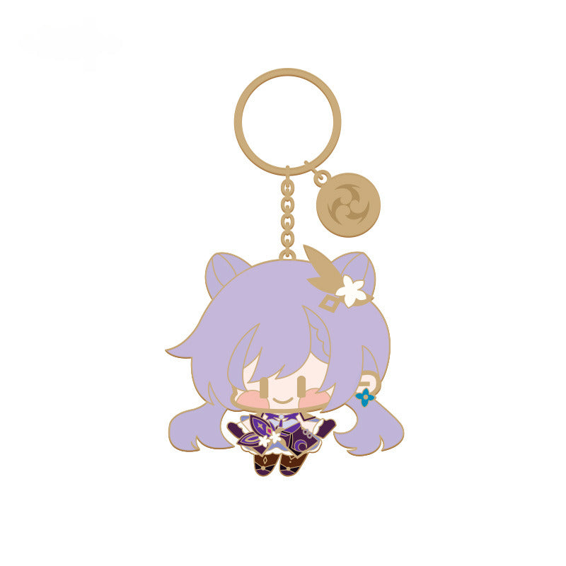 Genshin Impact Q Version Character Metal Pendant