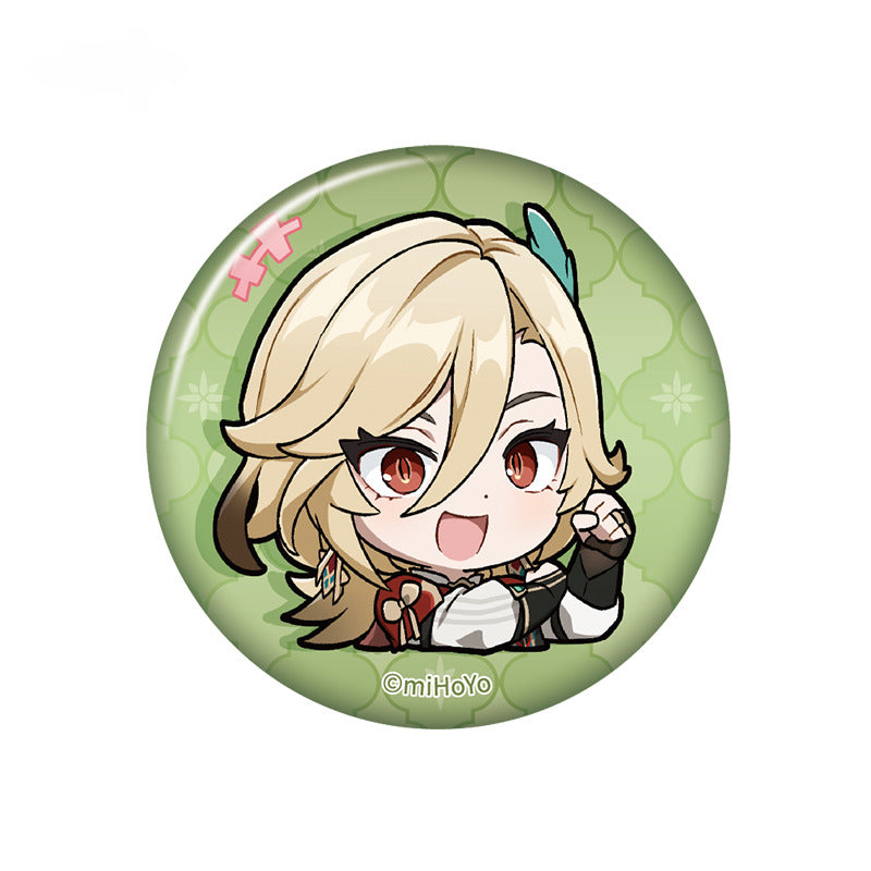 Genshin Impact Chibi Emoticon Badge Sumeru City Theme