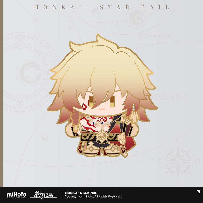 Honkai: Star Rail Shaking Metal Badge Chibi Doll Series