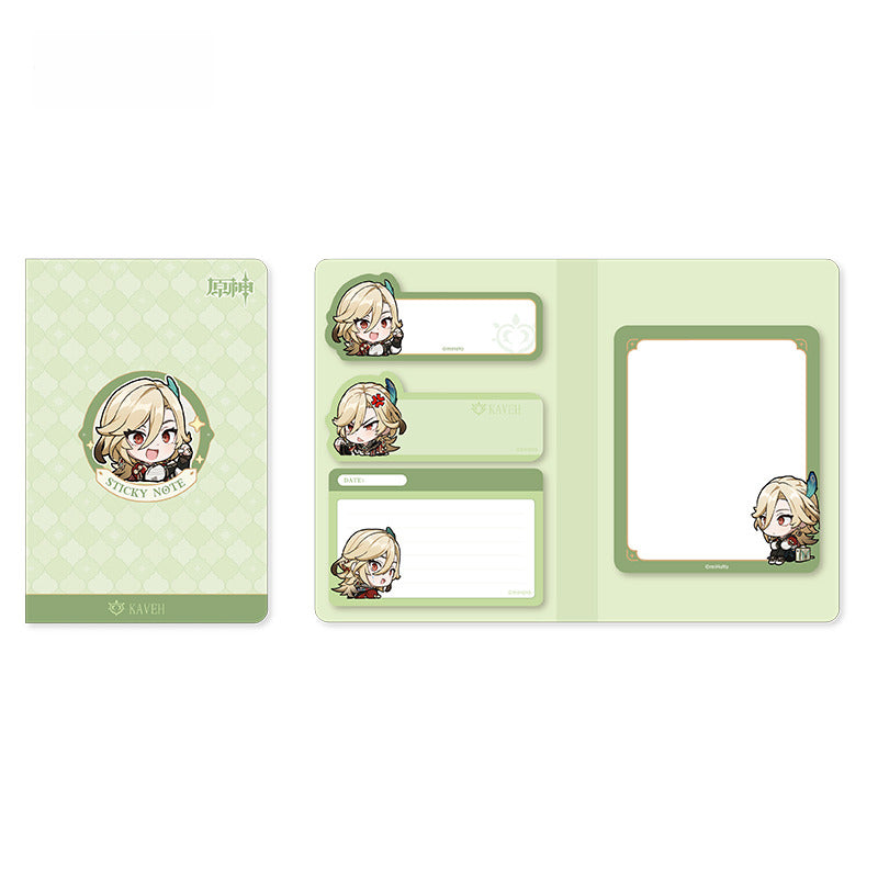 Genshin Impact Chibi Emoticon Notepad Sumeru City Theme