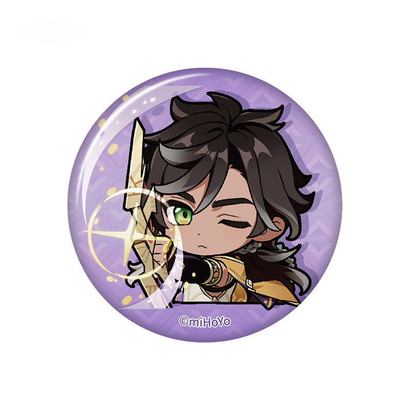 Genshin Impact Chibi Emoticon Badge Sumeru City Theme