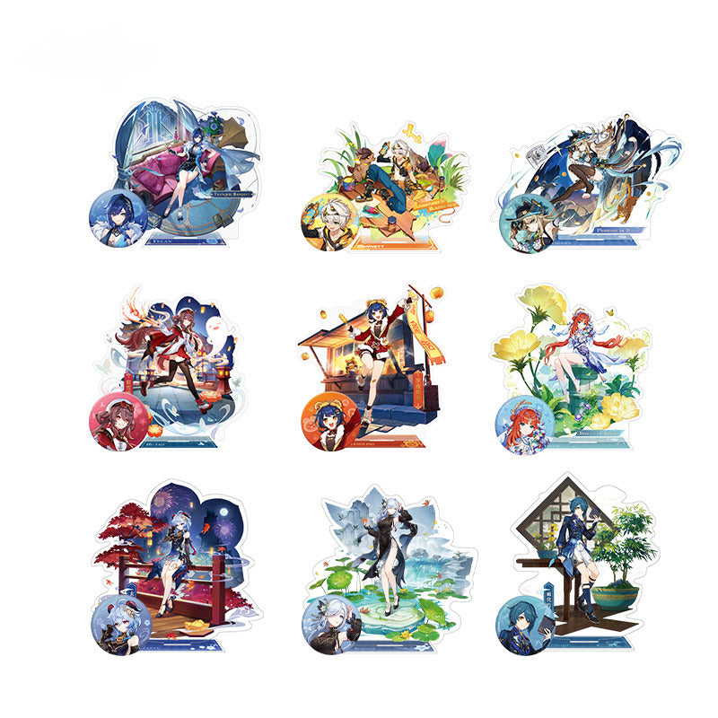 Genshin Impact Badge Standee Teyvat Style Series