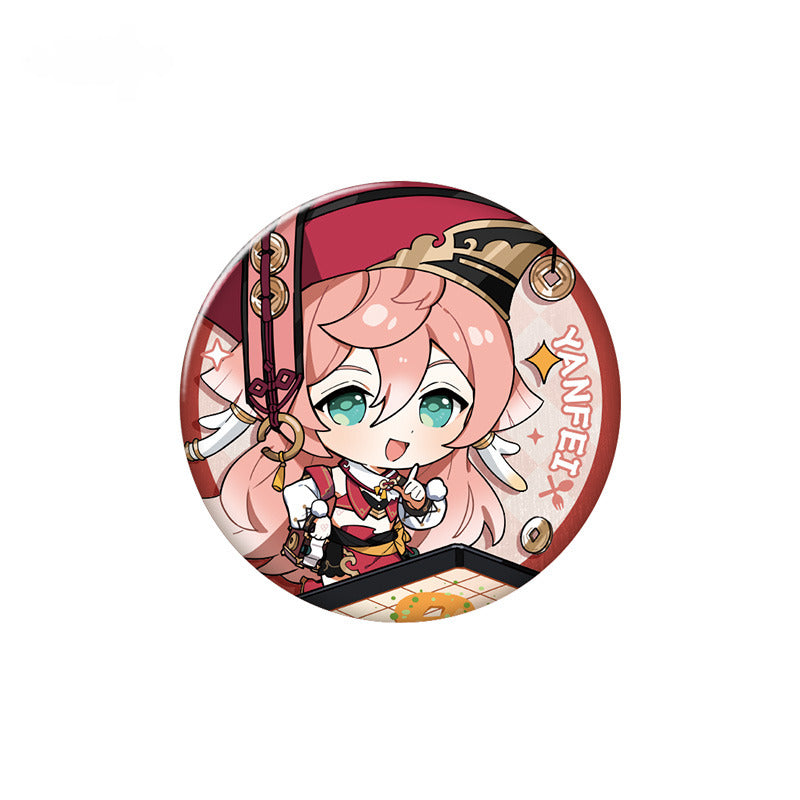 Genshin Impact Character Badge Yummy Party Theme