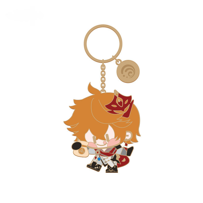 Genshin Impact Q Version Character Metal Pendant