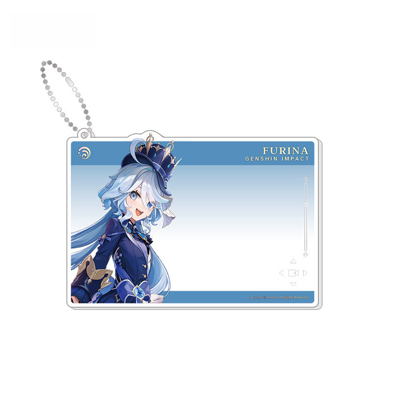 Genshin Impact Character Acrylic Group Photo Card Anniversary Celebration Series