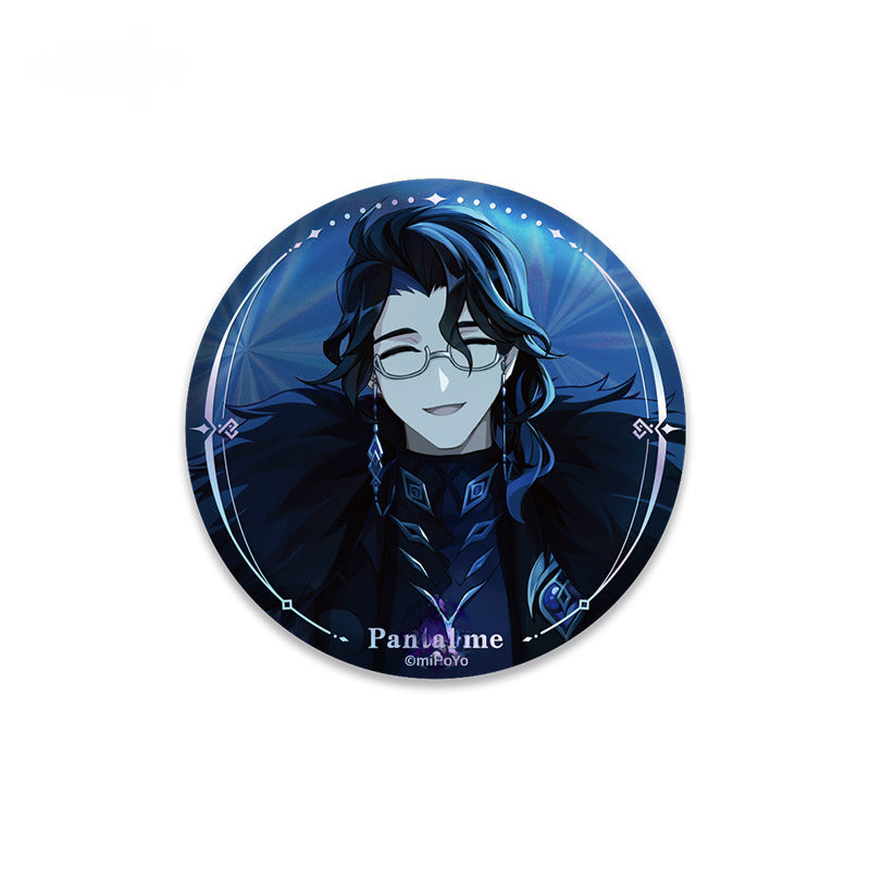 Genshin Impact Badge Quicksand Acrylic Painting A Winter Night's Lazzo