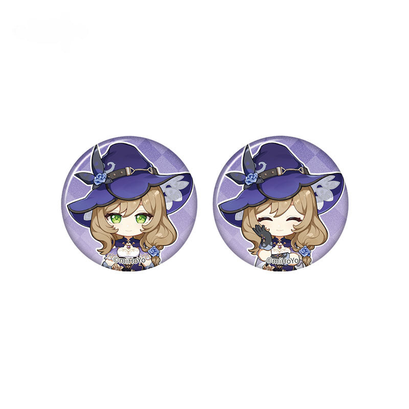 Genshin Impact Mini Badge Set Taking Pictures Recounting Good Times Series