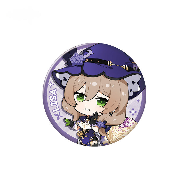 Genshin Impact Character Badge Yummy Party Theme