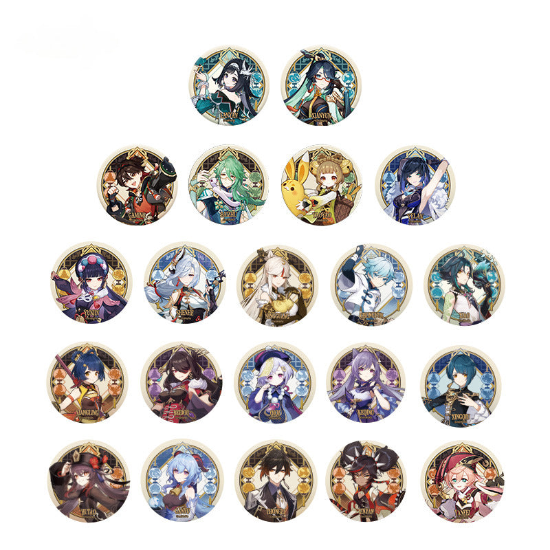 Genshin Impact Badge Liyue Harbor Theme