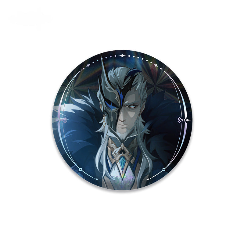 Genshin Impact Badge Quicksand Acrylic Painting A Winter Night's Lazzo