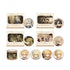 Genshin Impact Badge Transparent Card Set Washi Tape Clean! Battle Series