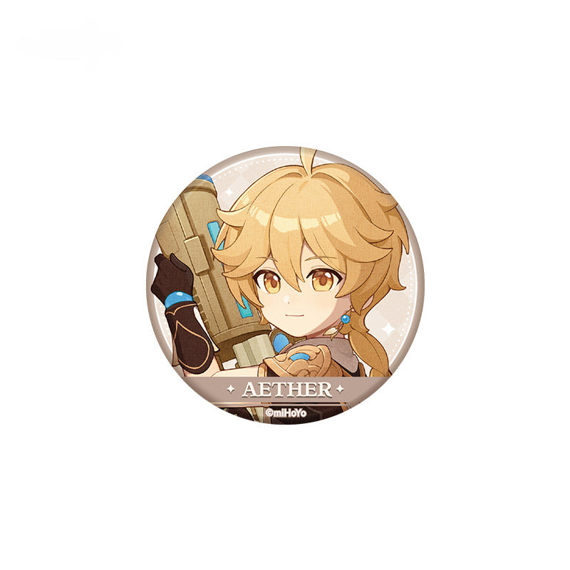 Genshin Impact Badge Transparent Card Set Washi Tape Clean! Battle Series