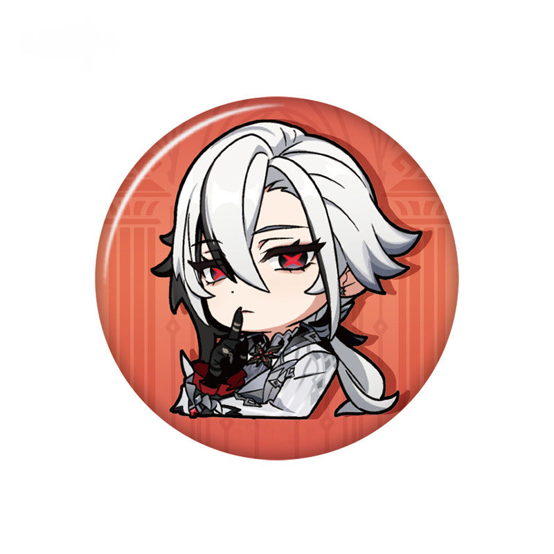 Genshin Impact Badge Fatui Q Version Emoji Themed Series