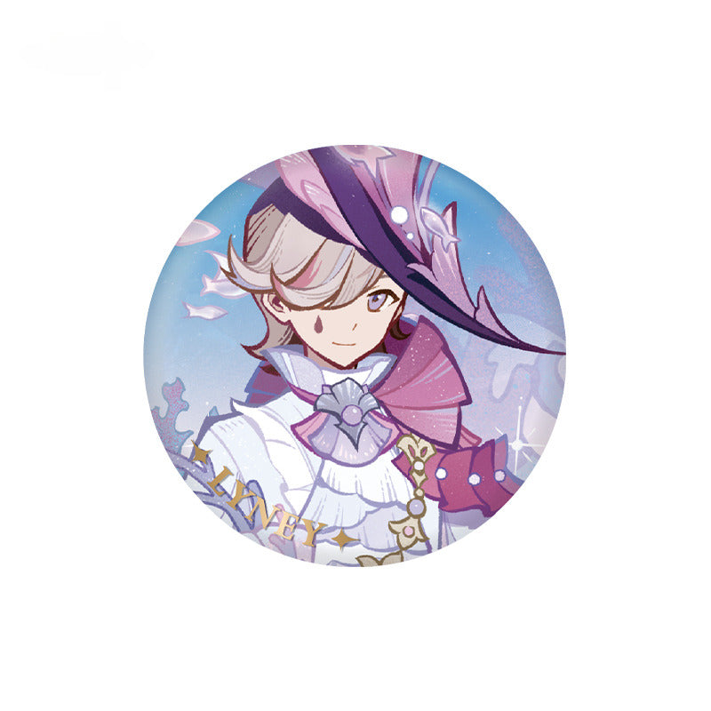 Genshin Impact Badge Standee Jinsho no Yosegaki Theme Series