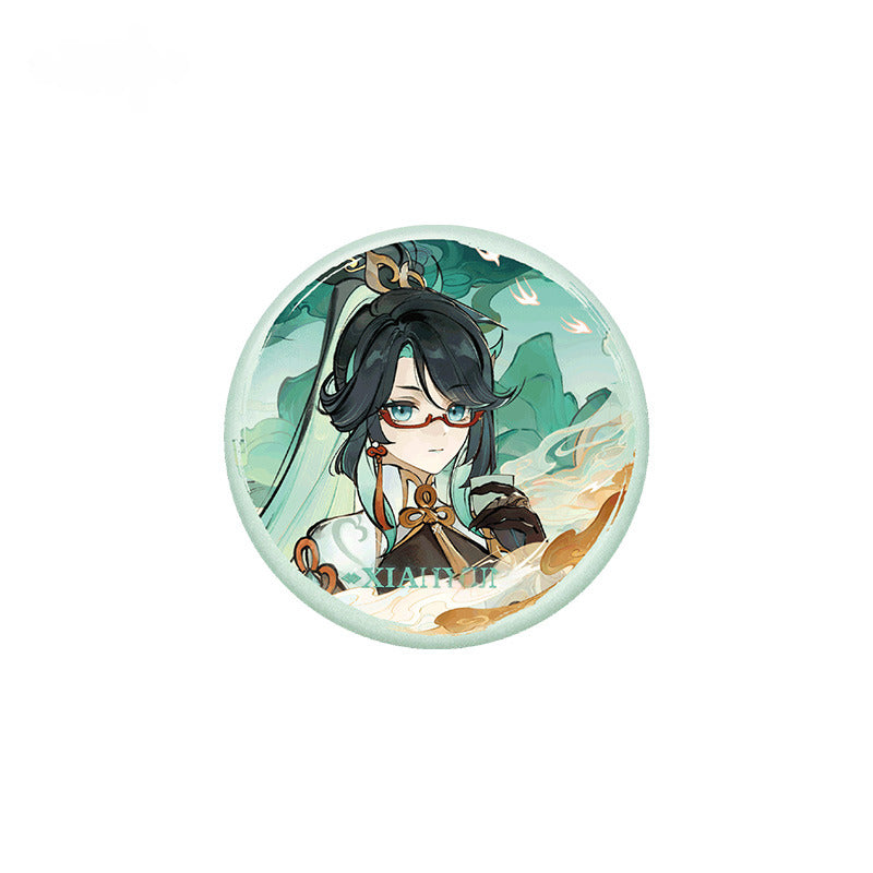 Genshin Impact Badge Ornament Hanging Scroll Lion Dance and Kite Flight Series