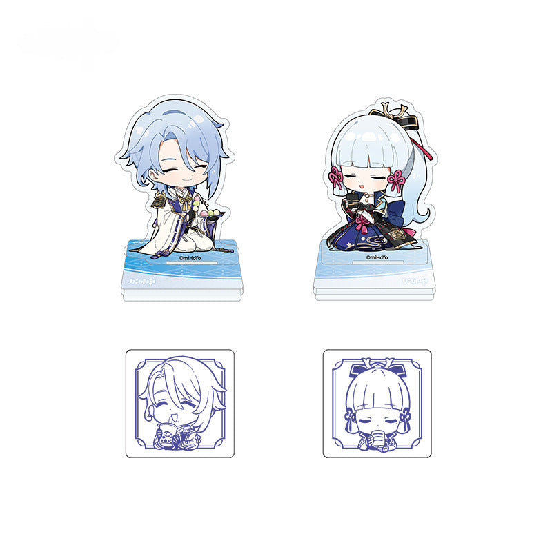 Genshin Impact Acrylic Stamp Ornament Kamizato Ayato 2023 Offline Exhibition Series