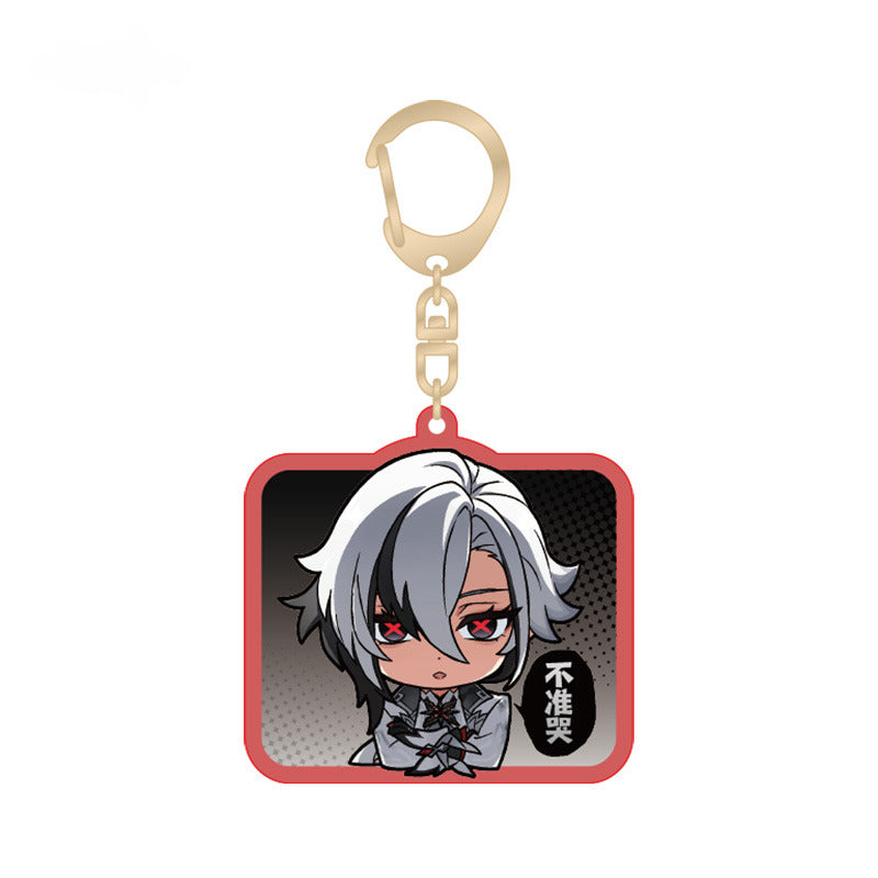 Genshin Impact Acrylic Pendant Fatui Q Version Emoji Themed