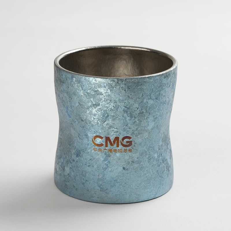 Residual Warmth Double-Wall Pure Titanium Coffee Cup