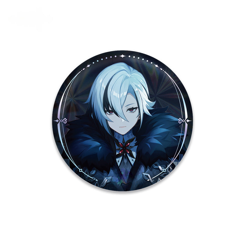 Genshin Impact Badge Quicksand Acrylic Painting A Winter Night's Lazzo