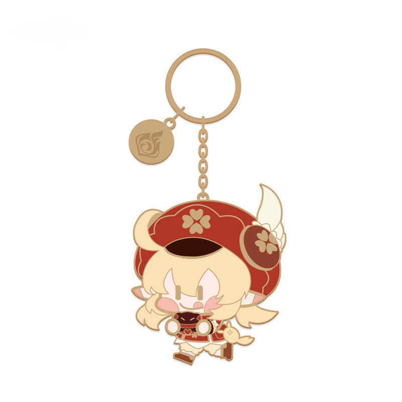 Genshin Impact Q Version Character Metal Pendant