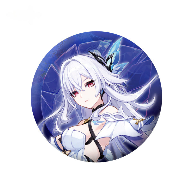 Pre-order Genshin Impact Character Badge Standee Skirk-Conscientia Obscura Theme Series