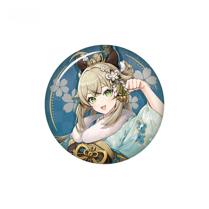 Genshin Impact Badge Standee Colored Paper Kirara- Meow Express Series
