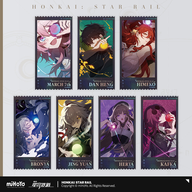 Honkai: Star Rail Laser Engraved Commemorative Ticket Set Departure Countdown Series