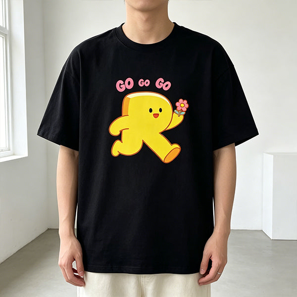 ZJSTV Keep Running S14 “R” Logo T-Shirt - Black