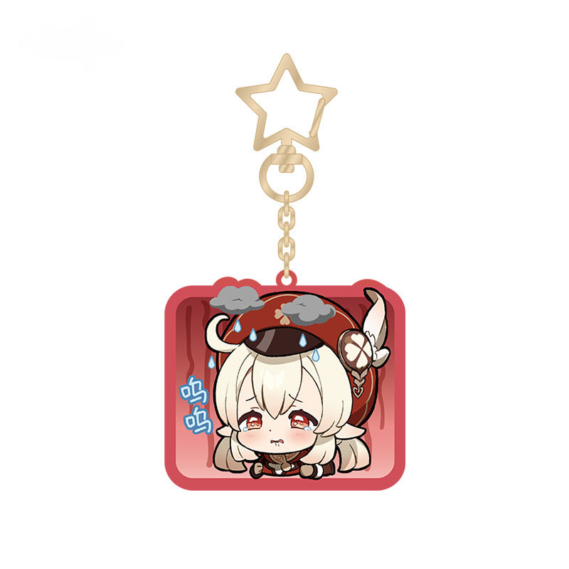 Genshin Impact Acrylic Pendant Mondstadt Q Version Emoji Themed Series