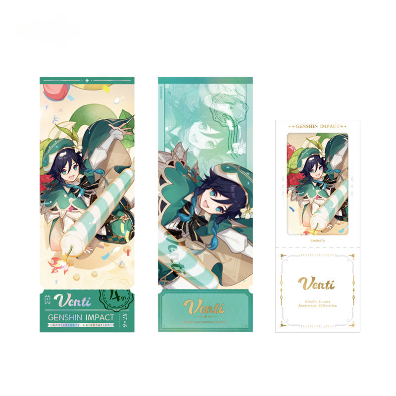 Genshin Impact Commemorative Ticket Set Anniversary Celebration Series