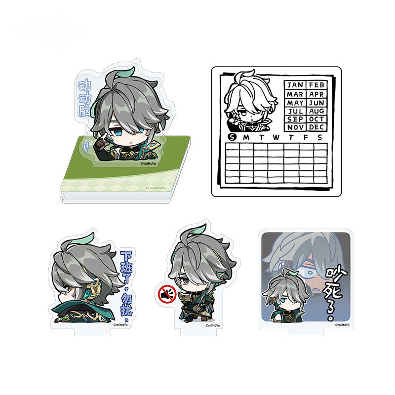 Genshin Impact Calendar Stamp Ornament Chibi Emoji Series