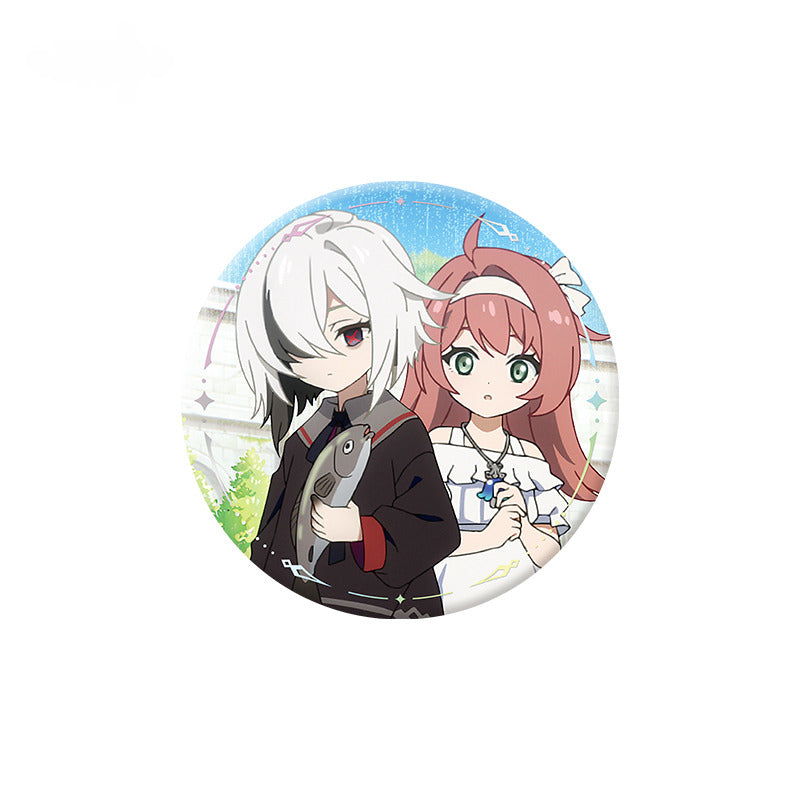 Genshin Impact Badge Imitation Film Bookmark Set Ember Song Series