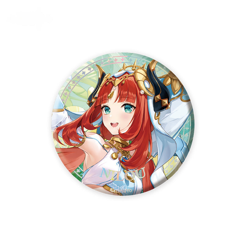 Genshin Impact Badges Pendant Standee Colored Paper Tower Summer Celebration Series