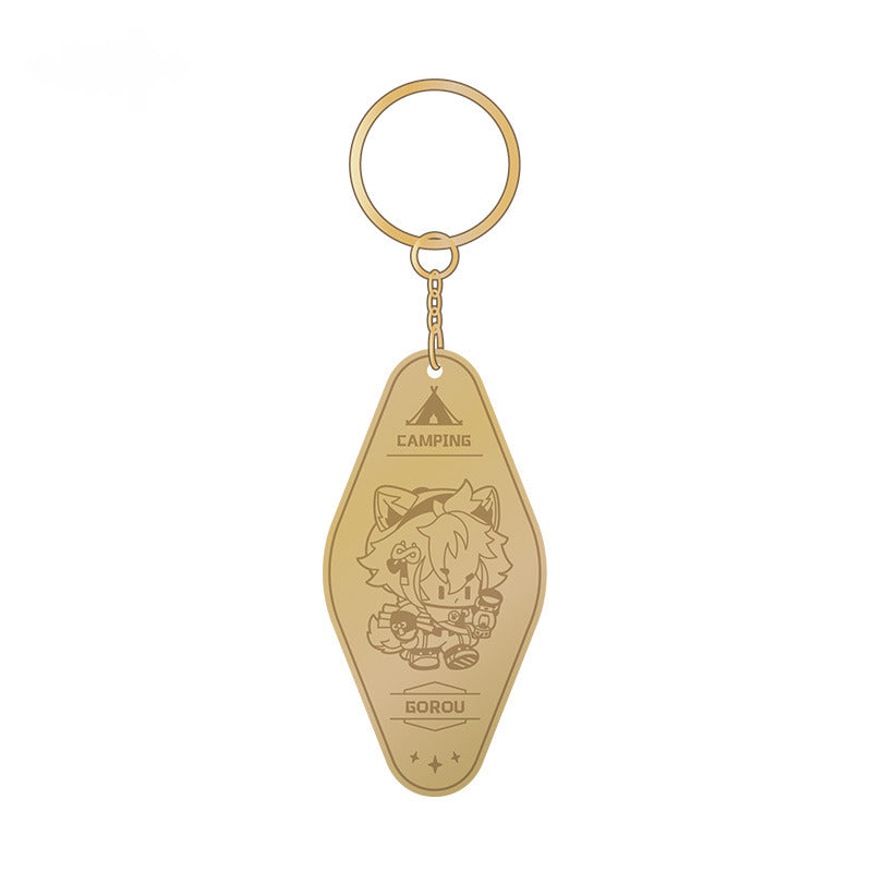 Genshin Impact Metal Pendant Leisurely Camping Theme